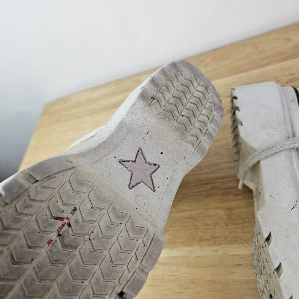 Converse Chuck Lugged Lift Sneakers Hi Glitter Synthetic Kids A03009C 4 Pink W6 - Picture 8 of 10